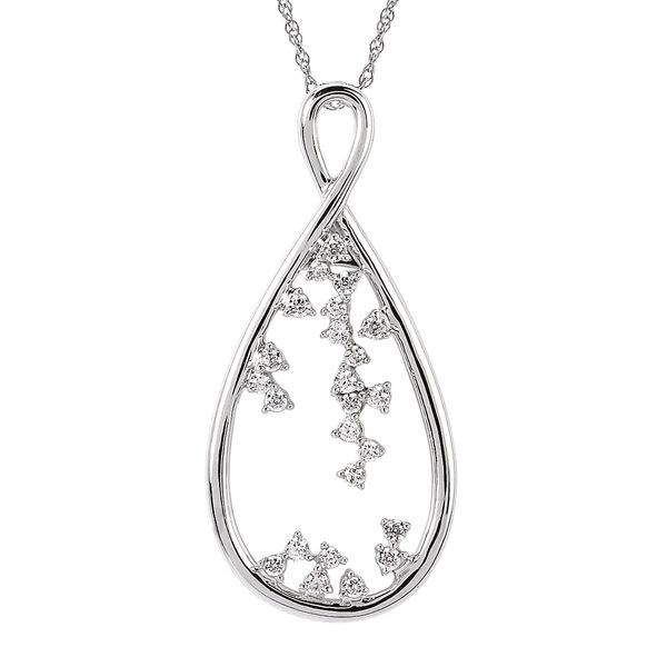 14 Karat White Gold and Diamond Pendant J. Thomas Jewelers Rochester Hills, MI