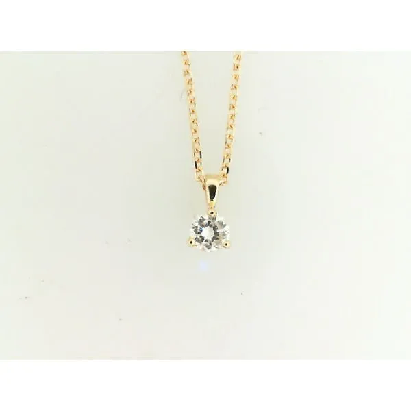 DIamond Solitaire Pendant J. Thomas Jewelers Rochester Hills, MI