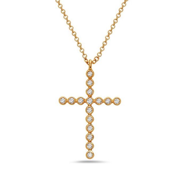 Yellow Gold Diamond Cross J. Thomas Jewelers Rochester Hills, MI