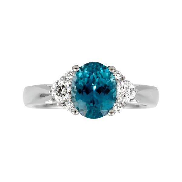 Blue Zircon Ring J. Thomas Jewelers Rochester Hills, MI