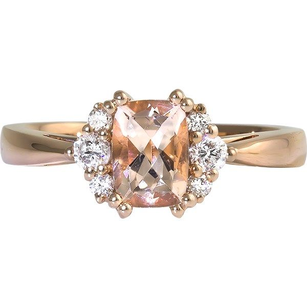 Cushion Morganite Ring In Rose Gold J. Thomas Jewelers Rochester Hills, MI