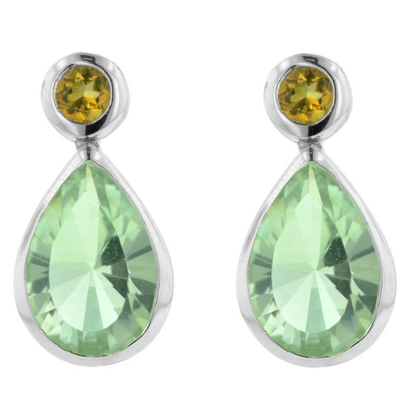 Pear Shape Green Garnet Earrings J. Thomas Jewelers Rochester Hills, MI