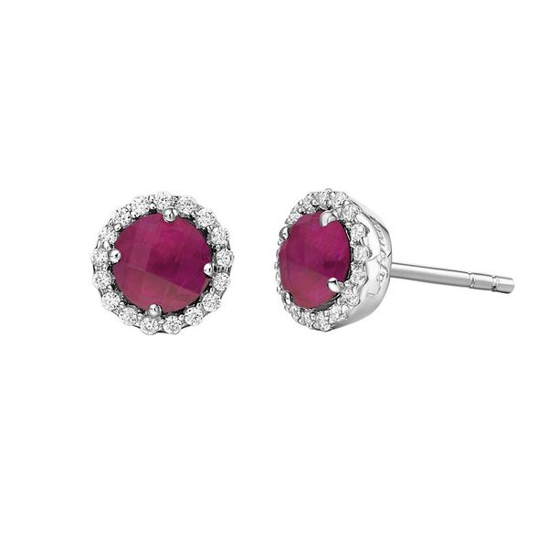 Lafonn's Birthstone Earrings July - Ruby J. Thomas Jewelers Rochester Hills, MI