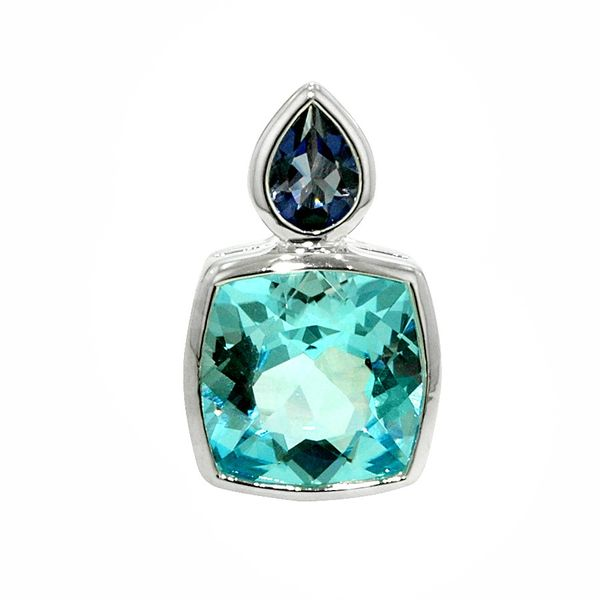 Bezel Set Blue Topaz Pendant J. Thomas Jewelers Rochester Hills, MI