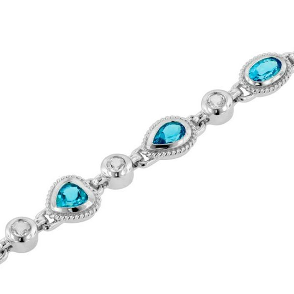 Blue And White Topaz Bracelet J. Thomas Jewelers Rochester Hills, MI