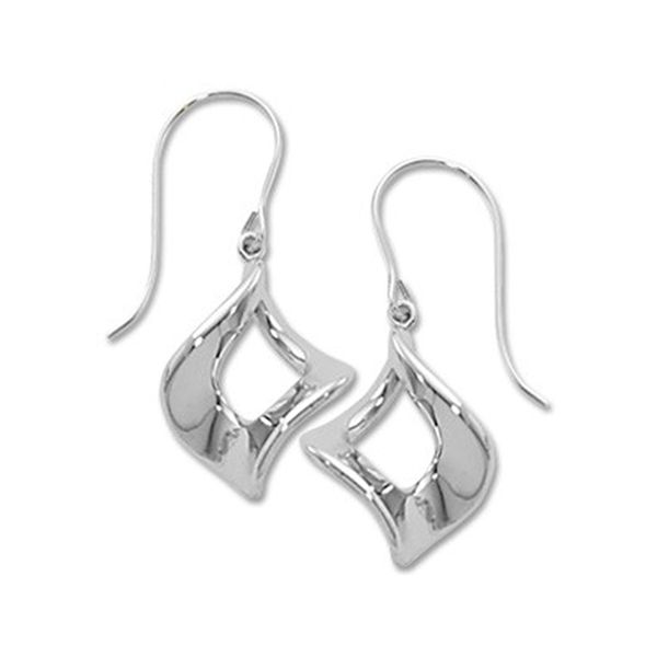 White Gold Marquise Twist Earrings J. Thomas Jewelers Rochester Hills, MI