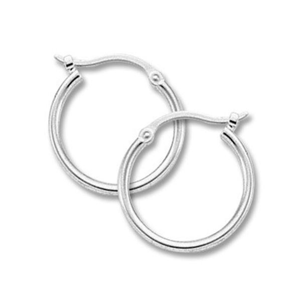 White Gold Hoops J. Thomas Jewelers Rochester Hills, MI