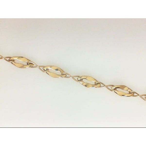 14 Karat Yellow Gold Fancy Link Bracelet J. Thomas Jewelers Rochester Hills, MI