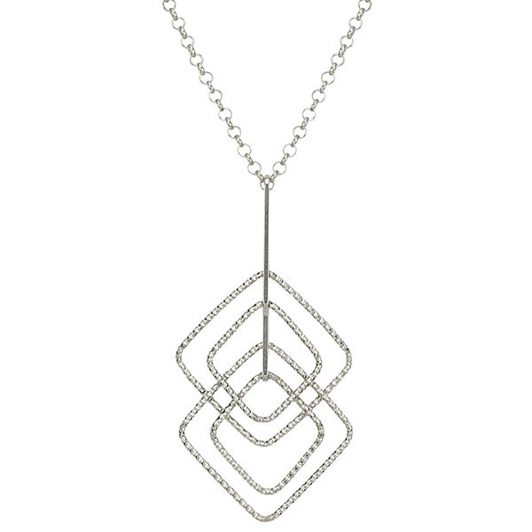 Silvermaze Multi-Square Necklace by Frederic Duclos J. Thomas Jewelers Rochester Hills, MI