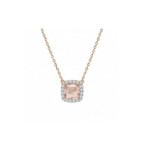 Rose Cut Cushion Halo Lafonn Pendant J. Thomas Jewelers Rochester Hills, MI