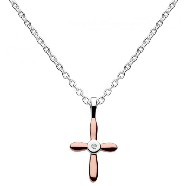 Rose Gold Diamond Cross J. Thomas Jewelers Rochester Hills, MI