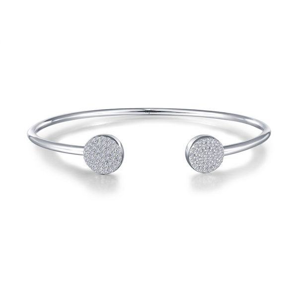 Flexible Bangle with Pave Discs J. Thomas Jewelers Rochester Hills, MI