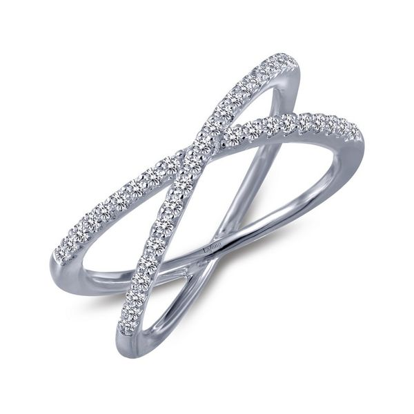 Criss-Cross Lafonn Ring J. Thomas Jewelers Rochester Hills, MI