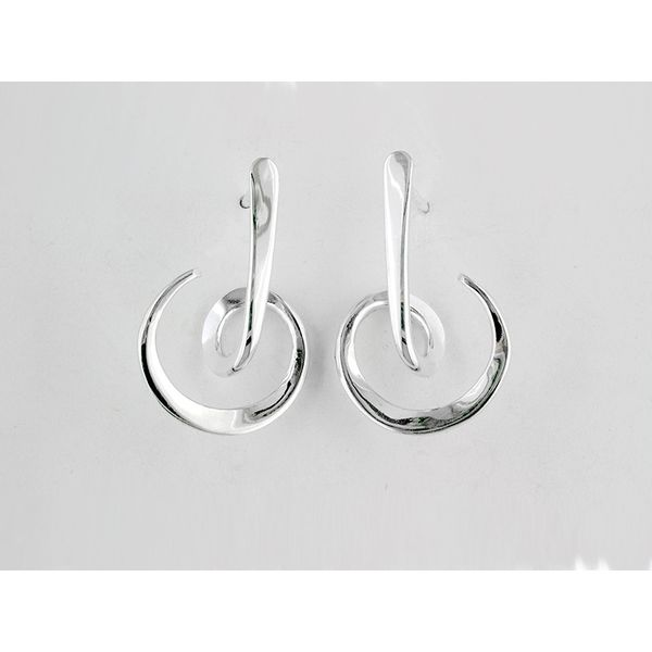 Looping Circles Silver Earring J. Thomas Jewelers Rochester Hills, MI