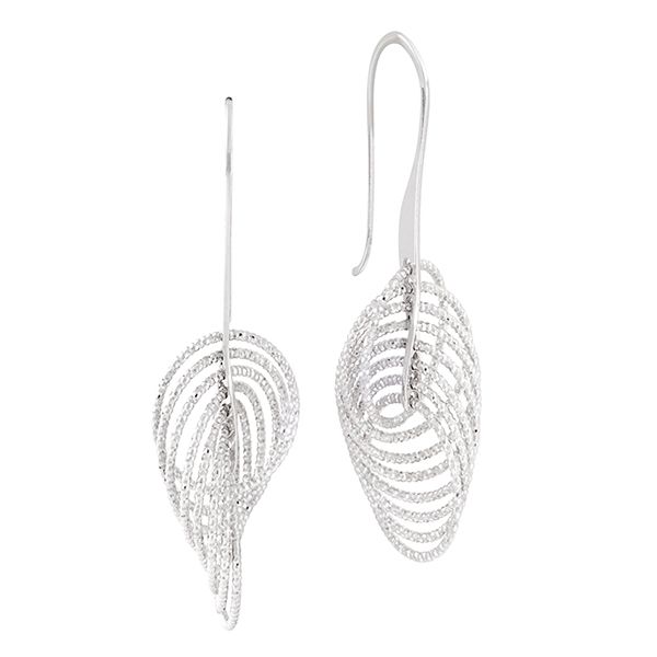 Sterling Silver Twisted Circles Earrings by Frederic Duclos J. Thomas Jewelers Rochester Hills, MI