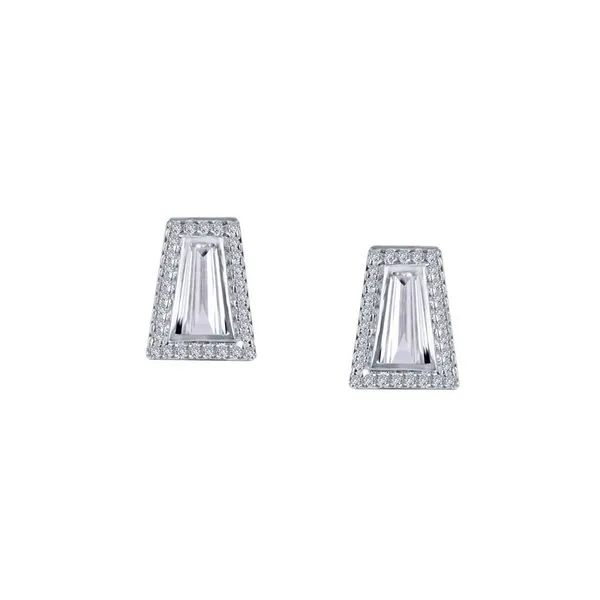 Lafonn  Bezel-Set Baguette Earrings J. Thomas Jewelers Rochester Hills, MI