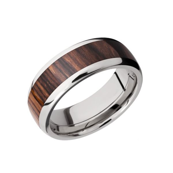 Titanium Ring With Wood-Inlay J. Thomas Jewelers Rochester Hills, MI