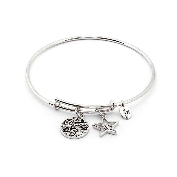 You Are a Star Bangle Bracelet Rhodium J. Thomas Jewelers Rochester Hills, MI