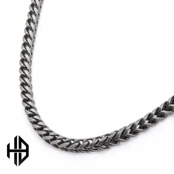 Gun Metal Fox Tail Link Chain J. Thomas Jewelers Rochester Hills, MI