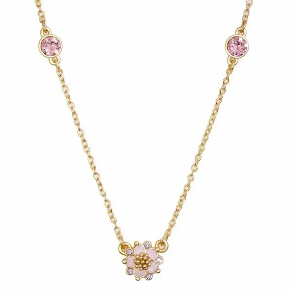 Rose Water Opal Swarovski Crystal Necklace J. Thomas Jewelers Rochester Hills, MI