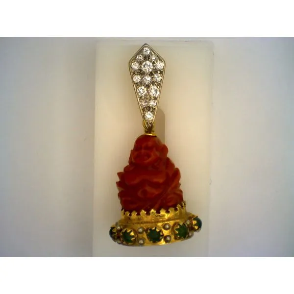 Colored Stone  / Pearl Pendant Joint Venture Estate Jewelry Charleston, SC