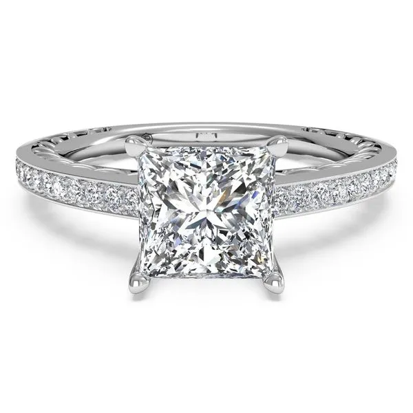 14K Single Row Natural Princess Cut Diamond Engagement Ring 1.12 CTW Koerbers Fine Jewelry Inc New Albany, IN