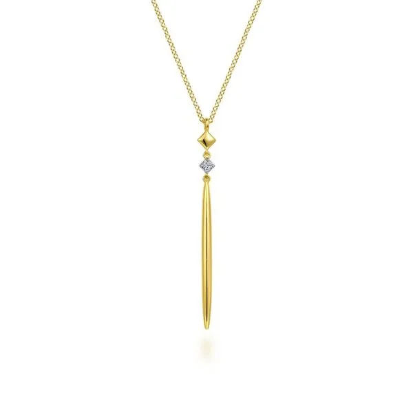 14K Yellow Gold Diamond Pendant Necklace Koerbers Fine Jewelry Inc New Albany, IN