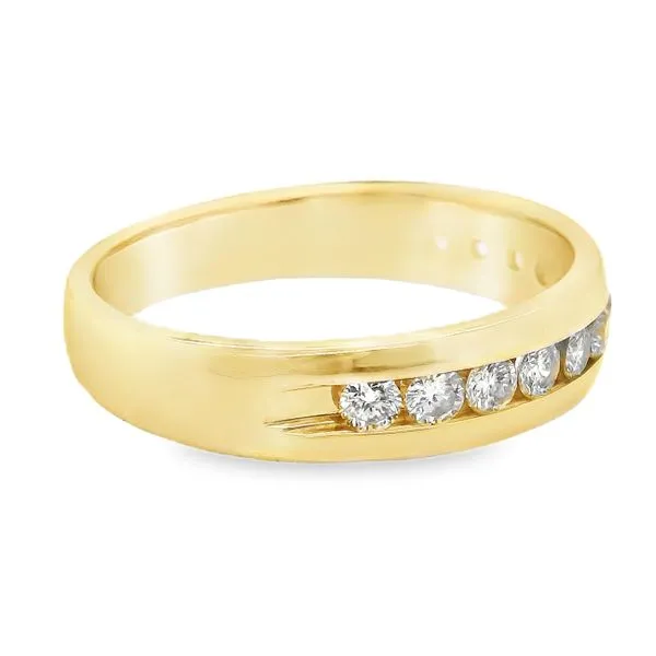 Estate 14K Yellow Gold Womens Channel Set Diamond Band Image 3 Koerbers Fine Jewelry Inc New Albany, IN