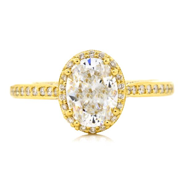 Tacori Dantela Bloom Oval Engagement Ring Mounting Koser Jewelers Mount Joy, PA