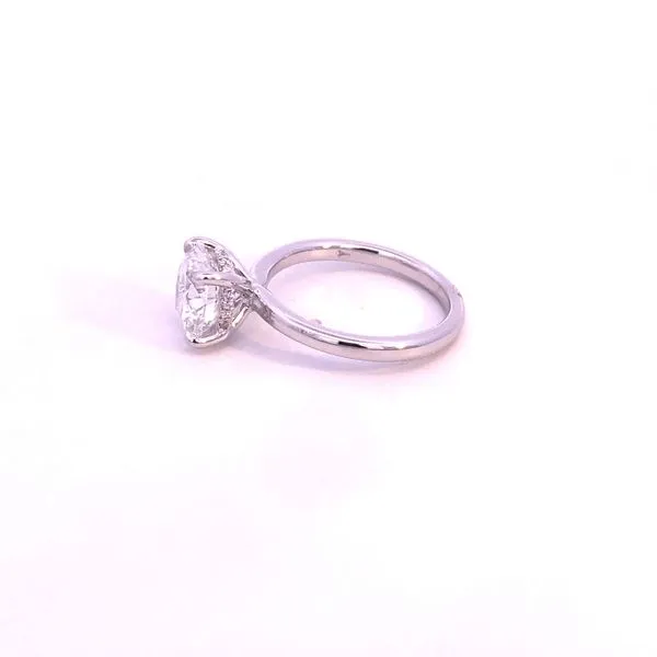 18KW 3.13CTW Round Lab Grown Diamond Engagement Ring Image 4 Kiefer Jewelers Lutz, FL