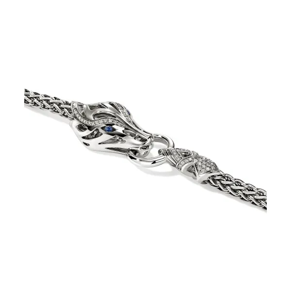 SS Diamond and Sapphire Naga Bracelet by John Hardy Image 3 Kiefer Jewelers Lutz, FL