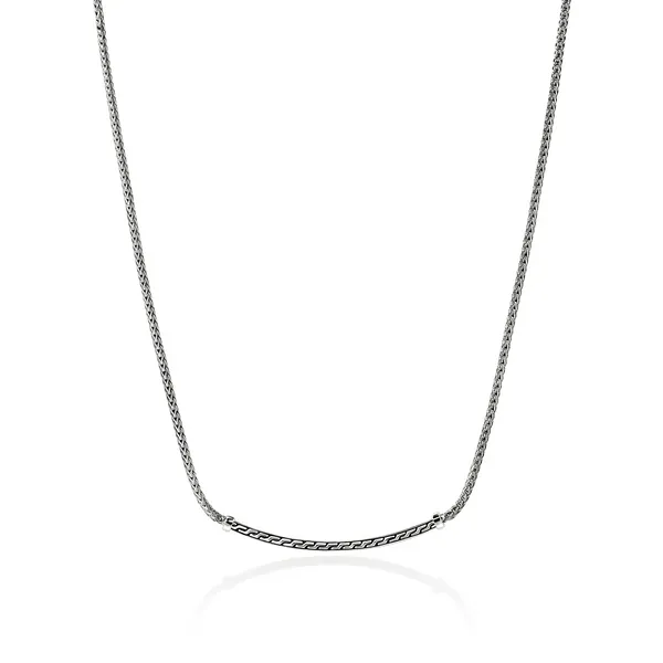 John Hardy .24CTW Sterling Silver Essentials Necklace Image 2 Kiefer Jewelers Lutz, FL
