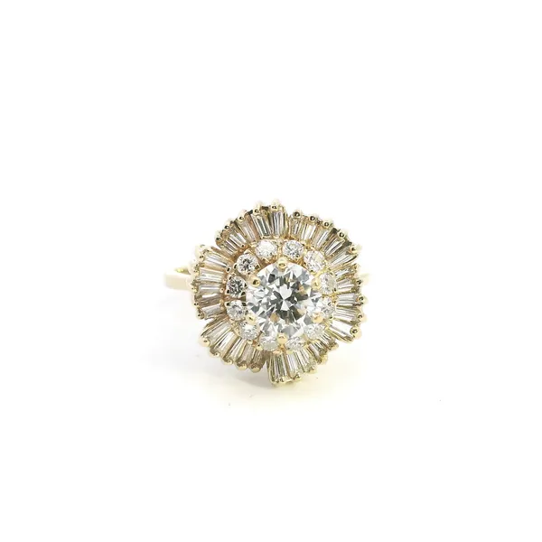 Estate 18KY Diamond Double Halo Diamond Ring Kiefer Jewelers Lutz, FL