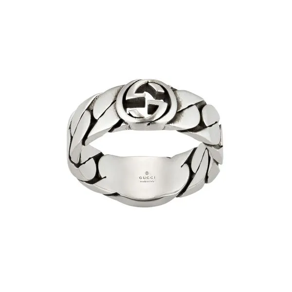 Gucci Interlocking G Silver Ring, Size 6.75 La Mine d'Or Moncton, NB