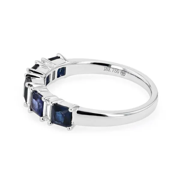 1.70tw Sapphire & Diamond Fashion Ring 18kt White Gold Image 2 La Mine d'Or Moncton, NB