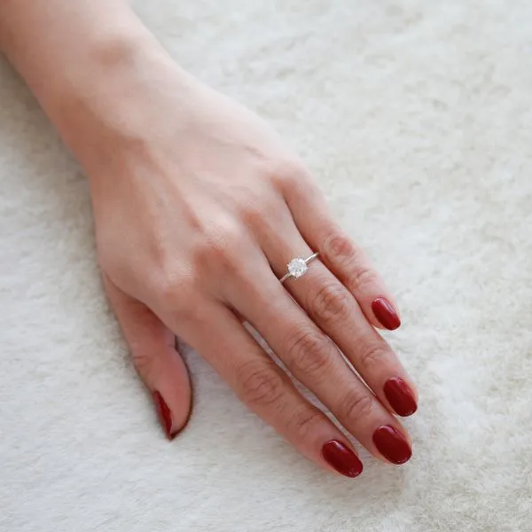 0.70ct Victoria Round Brilliant Diamond Solitaire Engagement Ring Image 5 La Mine d'Or Moncton, NB