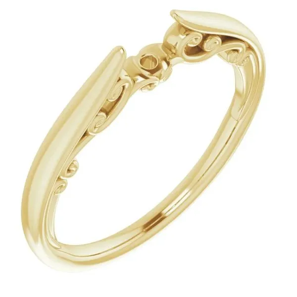 Yellow 14 Karat Sculptural Shank Semi-Mounting Ring Lee Ann's Fine Jewelry Russellville, AR