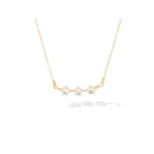 Gold Ronaldo You Are My Sunshine Necklace with Three Stones Lee Ann's Fine Jewelry Russellville, AR