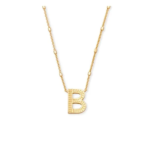 Gold Plated Letter B Necklace Lee Ann's Fine Jewelry Russellville, AR