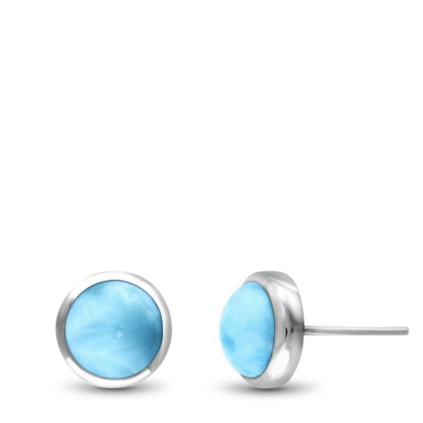 Marahlago Larimar Stud Earrings Lumina Gem Wilmington, NC