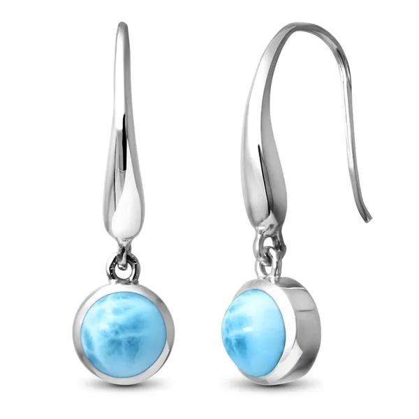 Marahlago Liquido Larimar Drop Earrings Lumina Gem Wilmington, NC