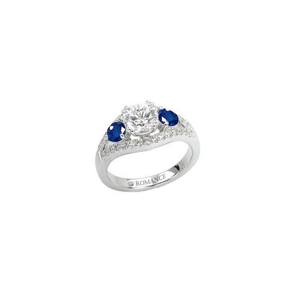 diamond sapphire engagement ring