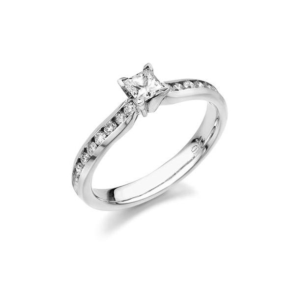 square diamond engagement ring