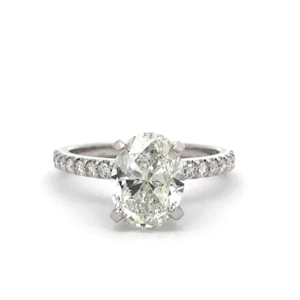2.01ct Oval Diamond Engagement Ring | 14K White Gold with 0.49ctw Accents MarBill Jewelers Belle Vernon, PA