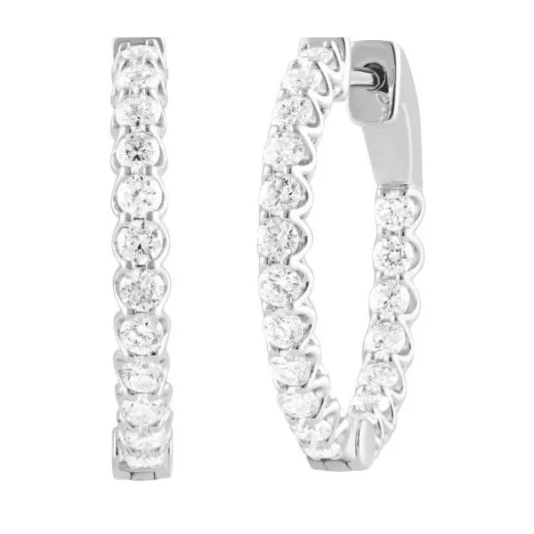 Diamond Hoop Earrings MarBill Jewelers Belle Vernon, PA