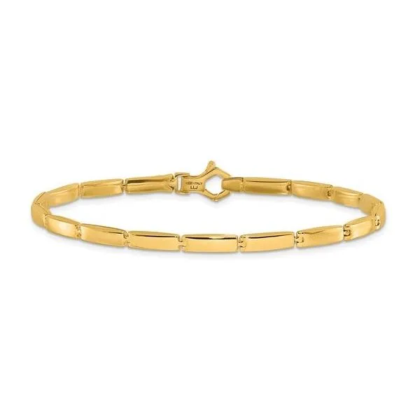 14K Yellow Gold Polished Bracelet – Radiant Elegance in 7.5