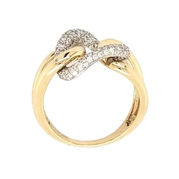Two Tone Gold Diamond Ring Image 2 Mark Jewellers La Crosse, WI