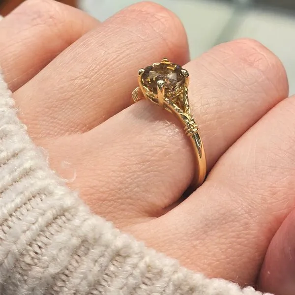 Yellow Gold Cinnamon Zircon Ring Image 3 Mark Jewellers La Crosse, WI