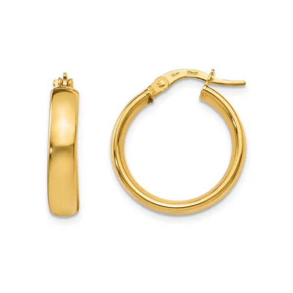 Yellow Gold Hoop Earrings Mark Jewellers La Crosse, WI