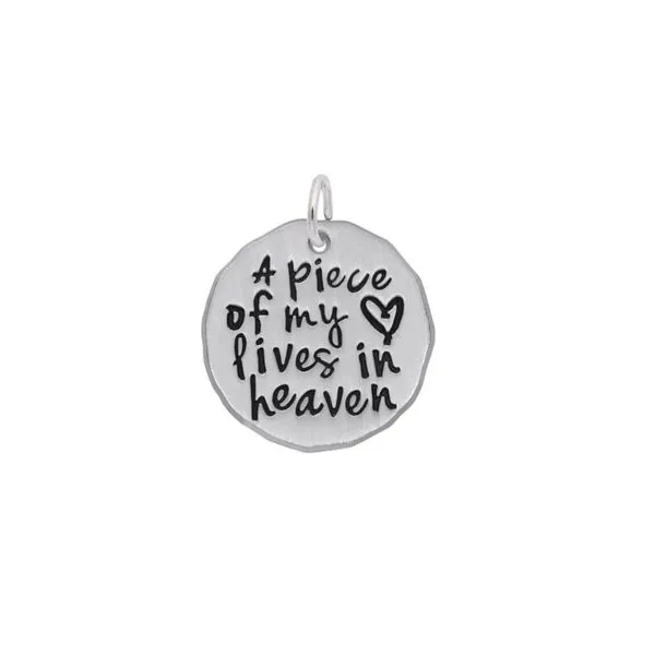 Sterling Memorial Disc Charm Mark Jewellers La Crosse, WI